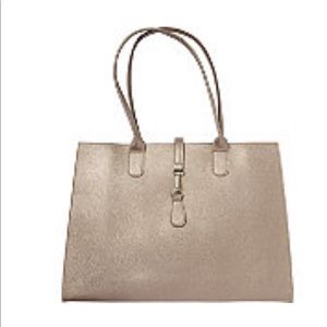 Ulta metallic bronze tote